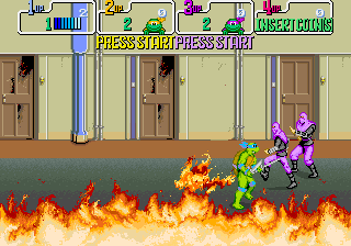 Teenage Mutant Ninja Turtles (World 4 Players) Screenthot 2